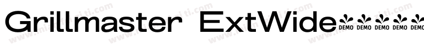 Grillmaster ExtWide字体转换
